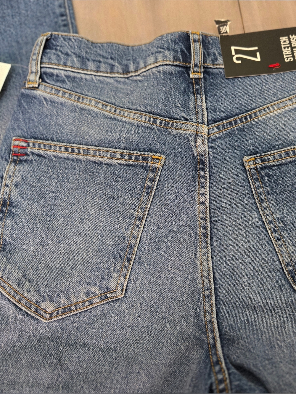 NWT Urban Outfitters BDG Stretch High Rise Flare Distressed Jeans Size 27 - Picture 10 of 11